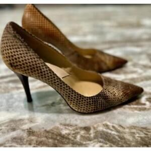 🐍 Michael Kors Rare Genuine Snakeskin Heels VGUC | 6.5 4” Heel | Luxe & Unique